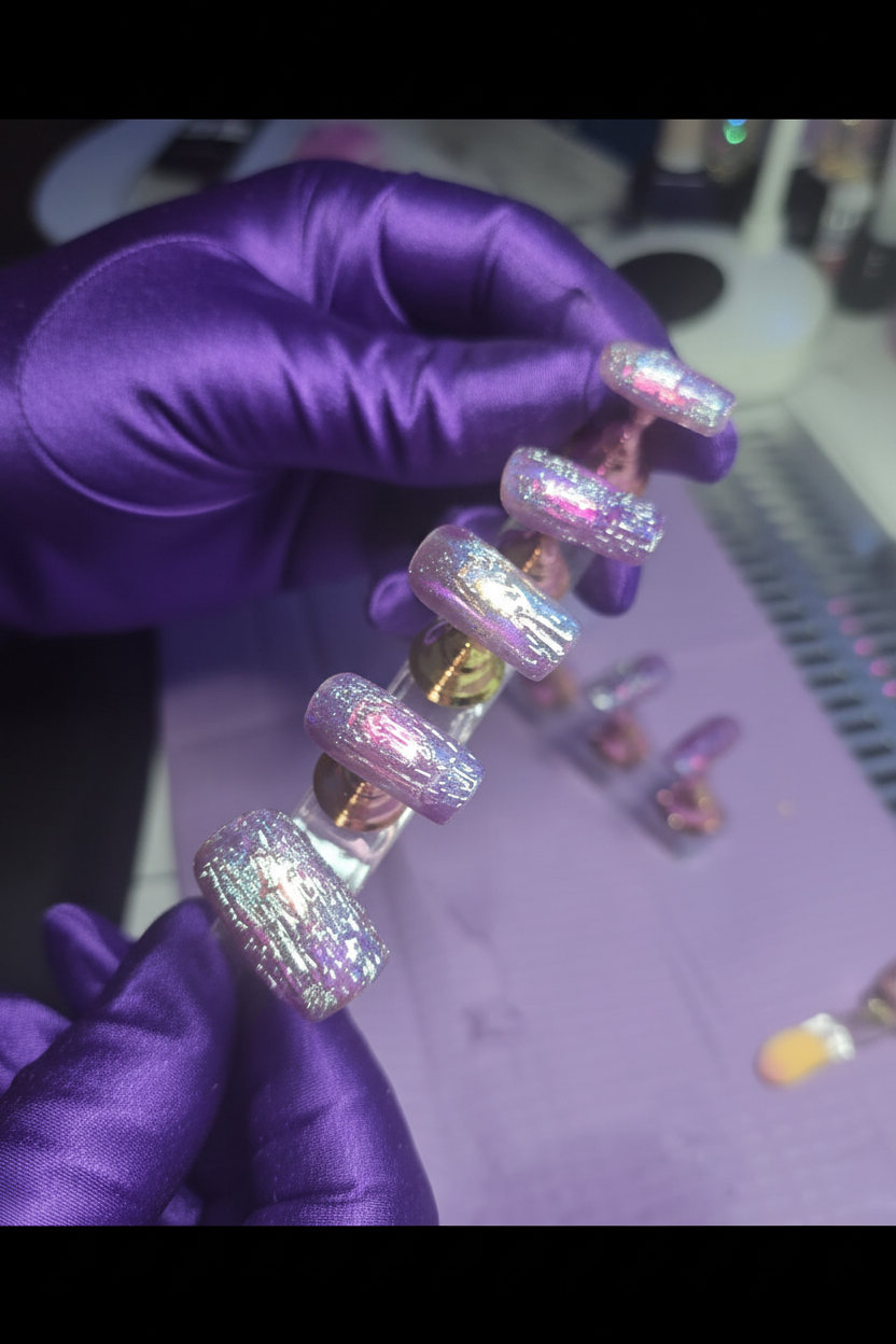 Luxi Vibe Nails - Purple Gloves